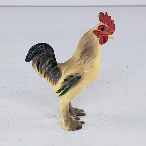 Hagen Renaker Rooster Banty Chicken Miniature Figurine Matte Long Neck - Picture 1 of 6